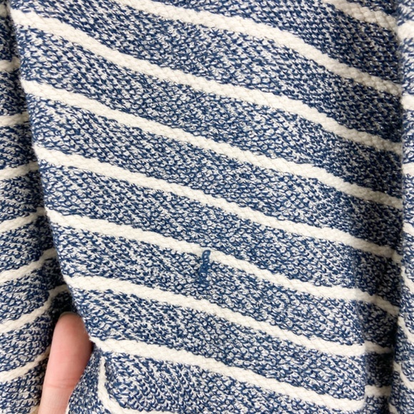 Lou & Grey Blue White tweed zip moto jacket Sz S - Picture 8 of 11